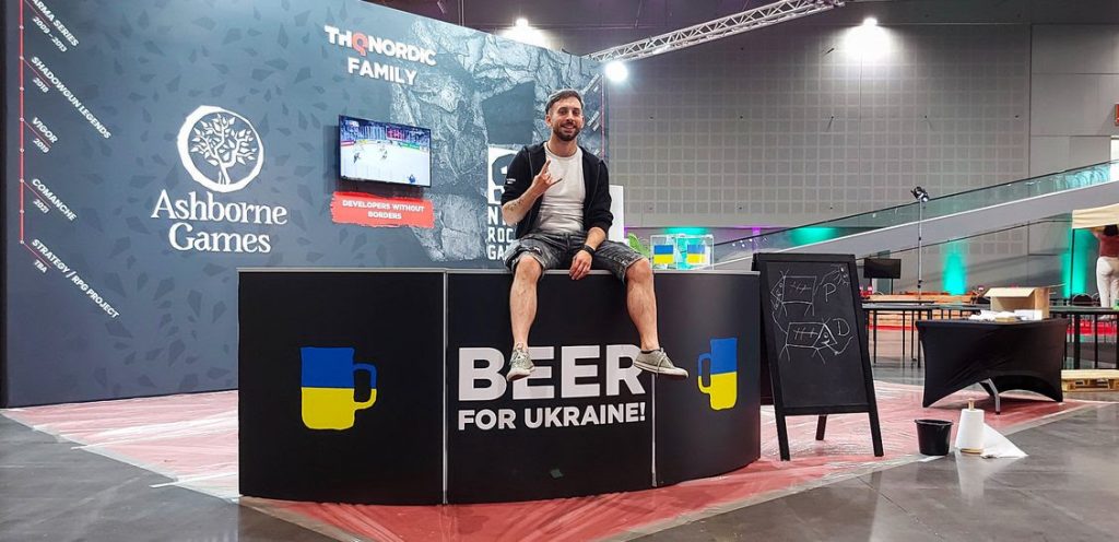 Ashborne Games a Nine Rocks Games pomáhali pivem na Game Access Ukrajině
