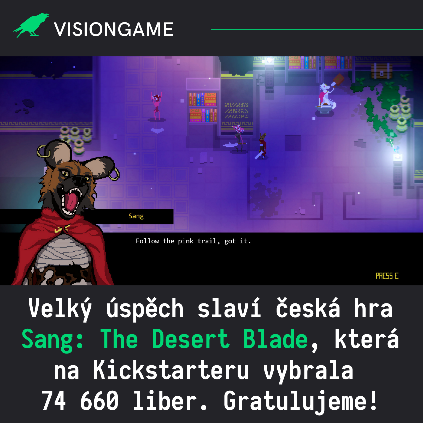 Sang: The Desert Blade vybrala 74 660 liber na Kickstarteru!