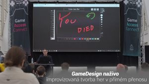 GameDesign naživo - improvizovaná tvorba her v přímém přenosu