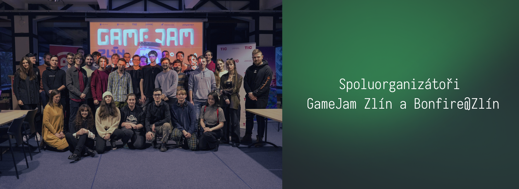 Spoluorganizátoři GameJam Zlín a Bonfire@Zlín
