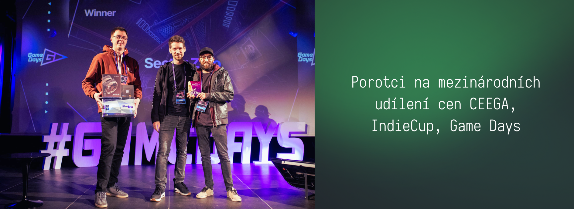 Porotci na mezinárodních udílení cen CEEGA, IndieCup, Game Days