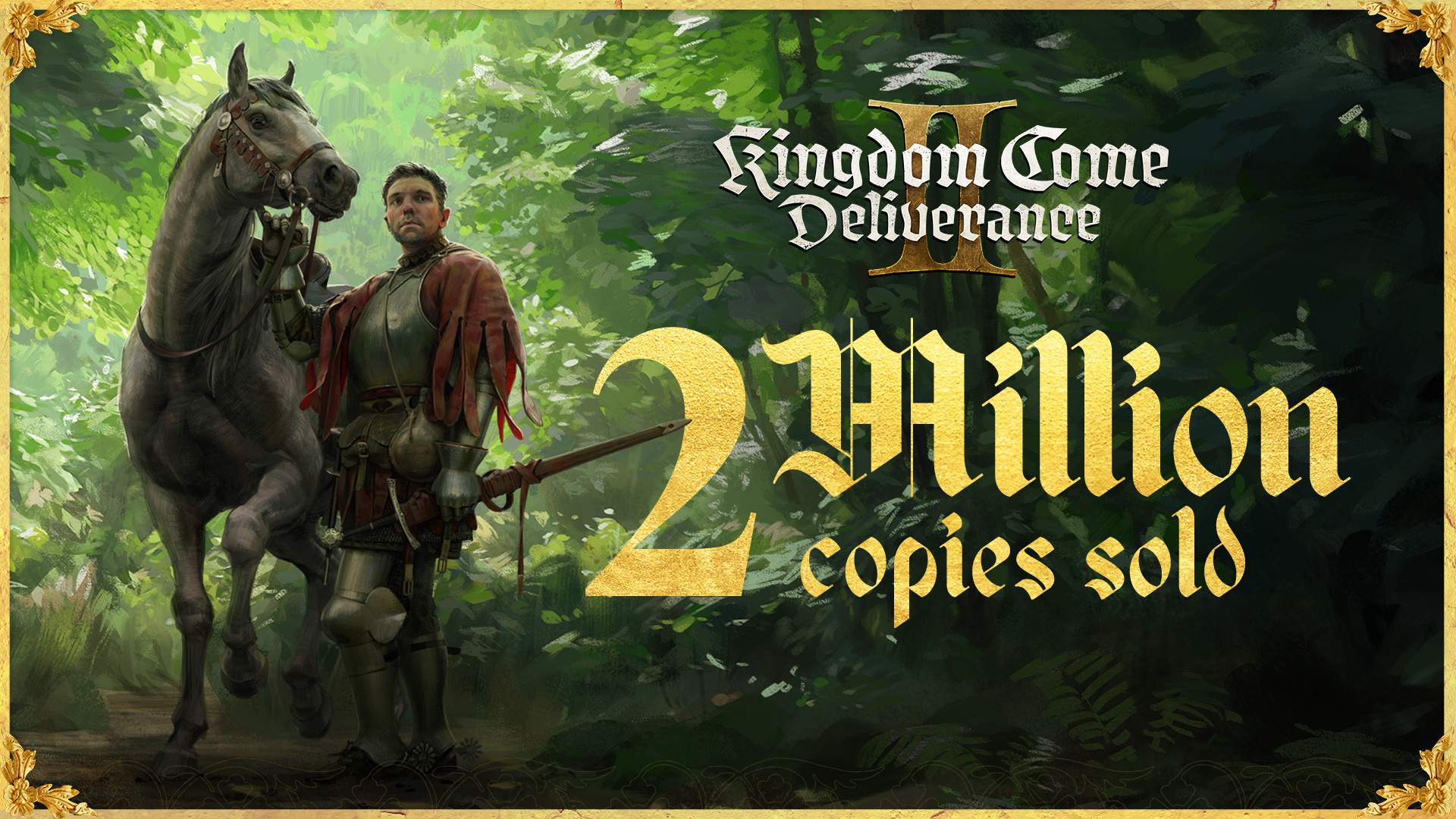 Kingdom Come: Deliverance II slaví obrovský úspěch – 2 miliony prodaných kopií za méně než dva týdny!