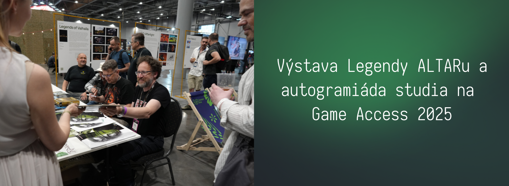 Výstava Legendy ALTARu a autogramiáda studia na Game Access 2025