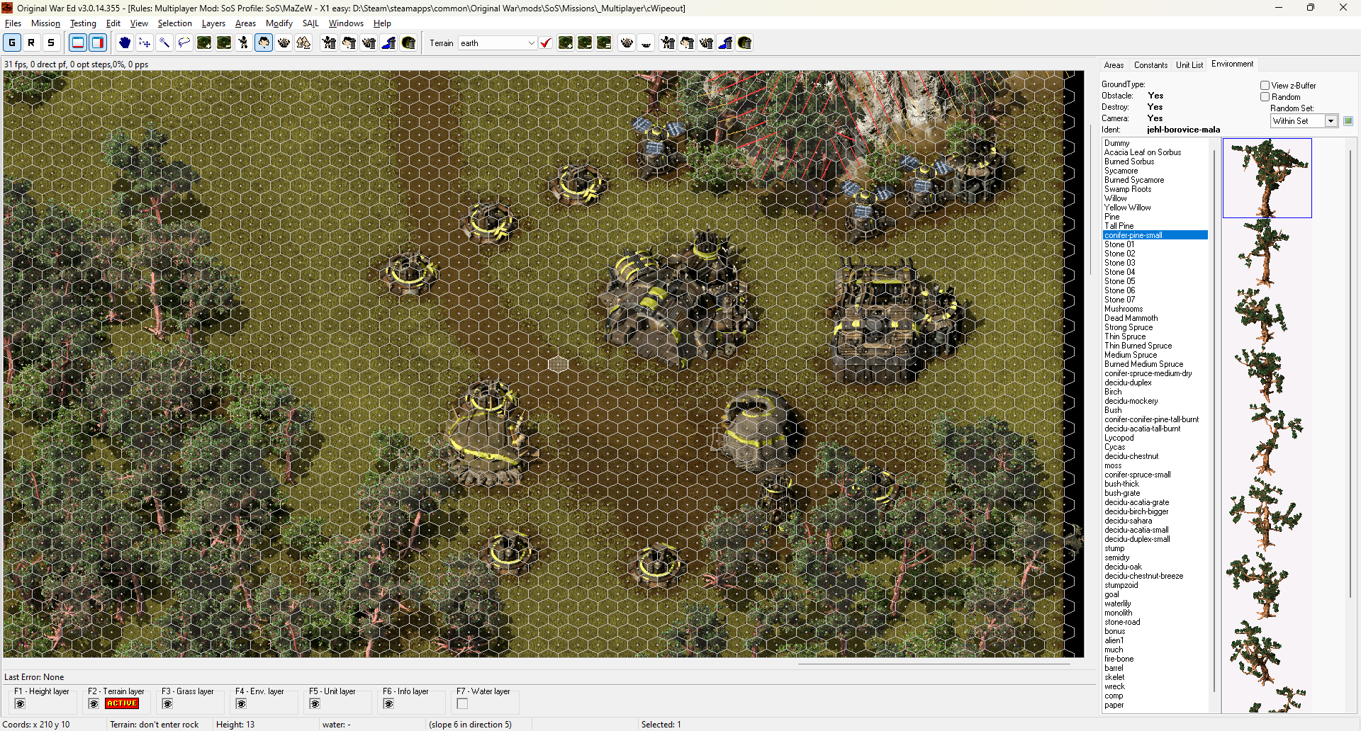 Aktuální pohled na editor