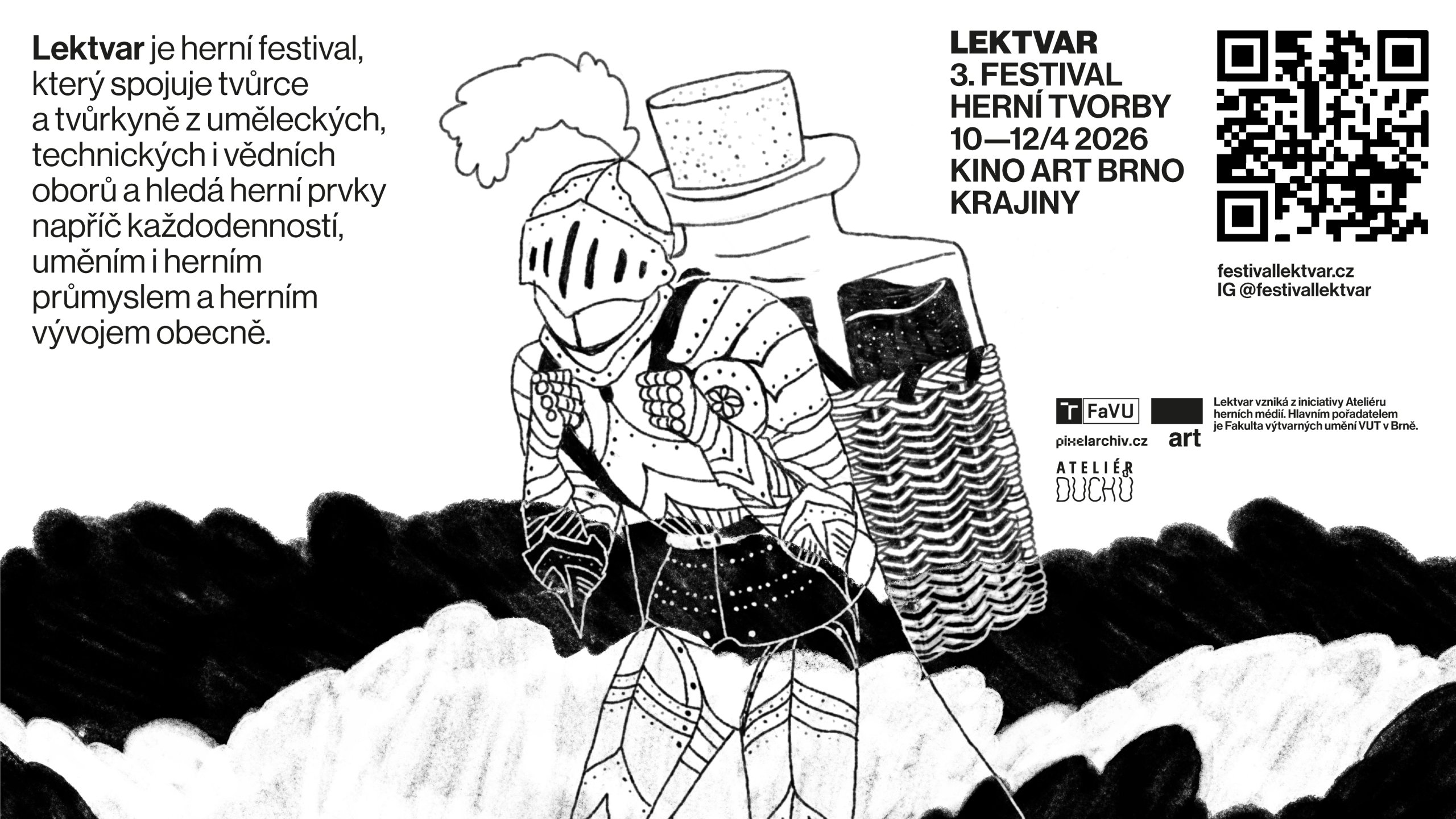 Lektvar 3: Krajiny — festival herní tvorby přichází do brněnského Kina Art